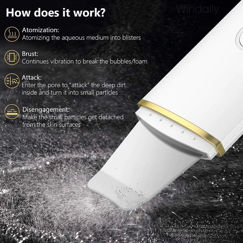 GlowWave Ultrasonic Skin Spatula Home